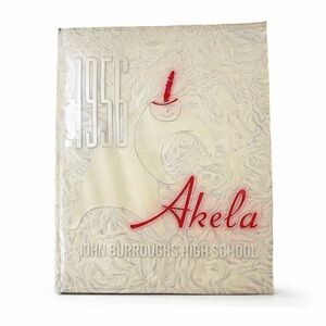 1956 Akela Yearbook John Burroughs High School Burbank California Signed